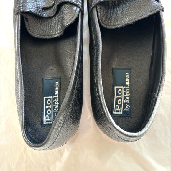 Polo by Ralph Lauren Adante Black Pebble leather loafers.SZ 10 D NWOT main image 10
